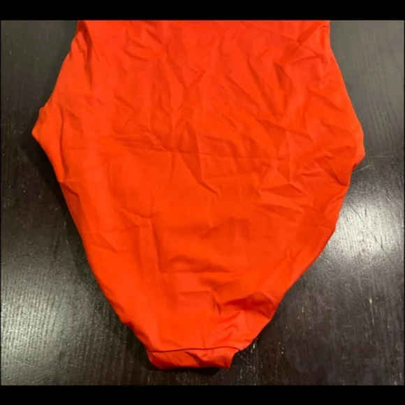 Andie Swim The Luzon Halter Eco Nylon One Piece Swimsuit Chili Pepper Size M NWT One Pieces